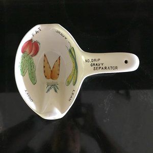 Vintage Ceramic No-Drip Gravy Fat Separator